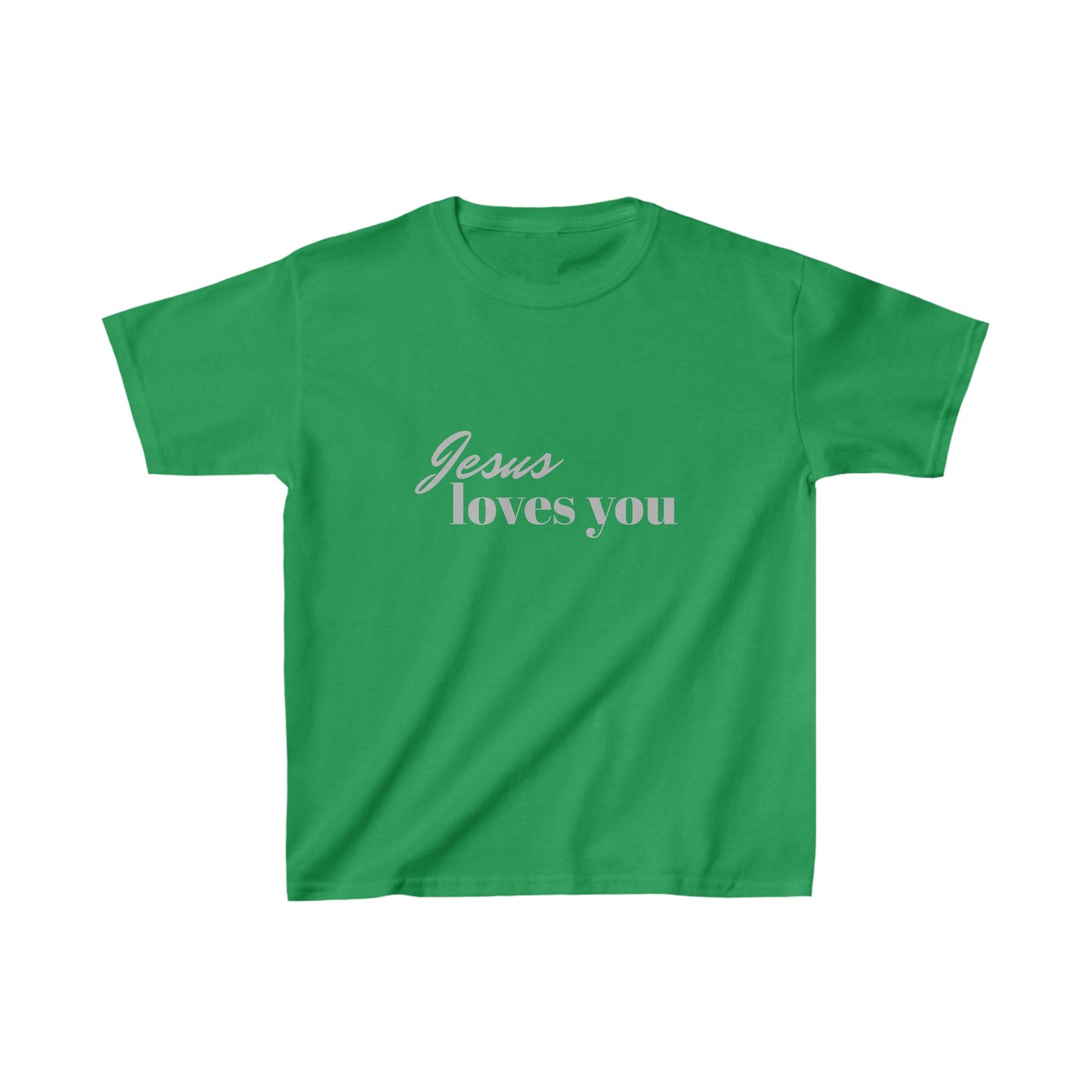 Jesus loves you Heavy Cotton™ Shirt for kids / Christian T-Shirt