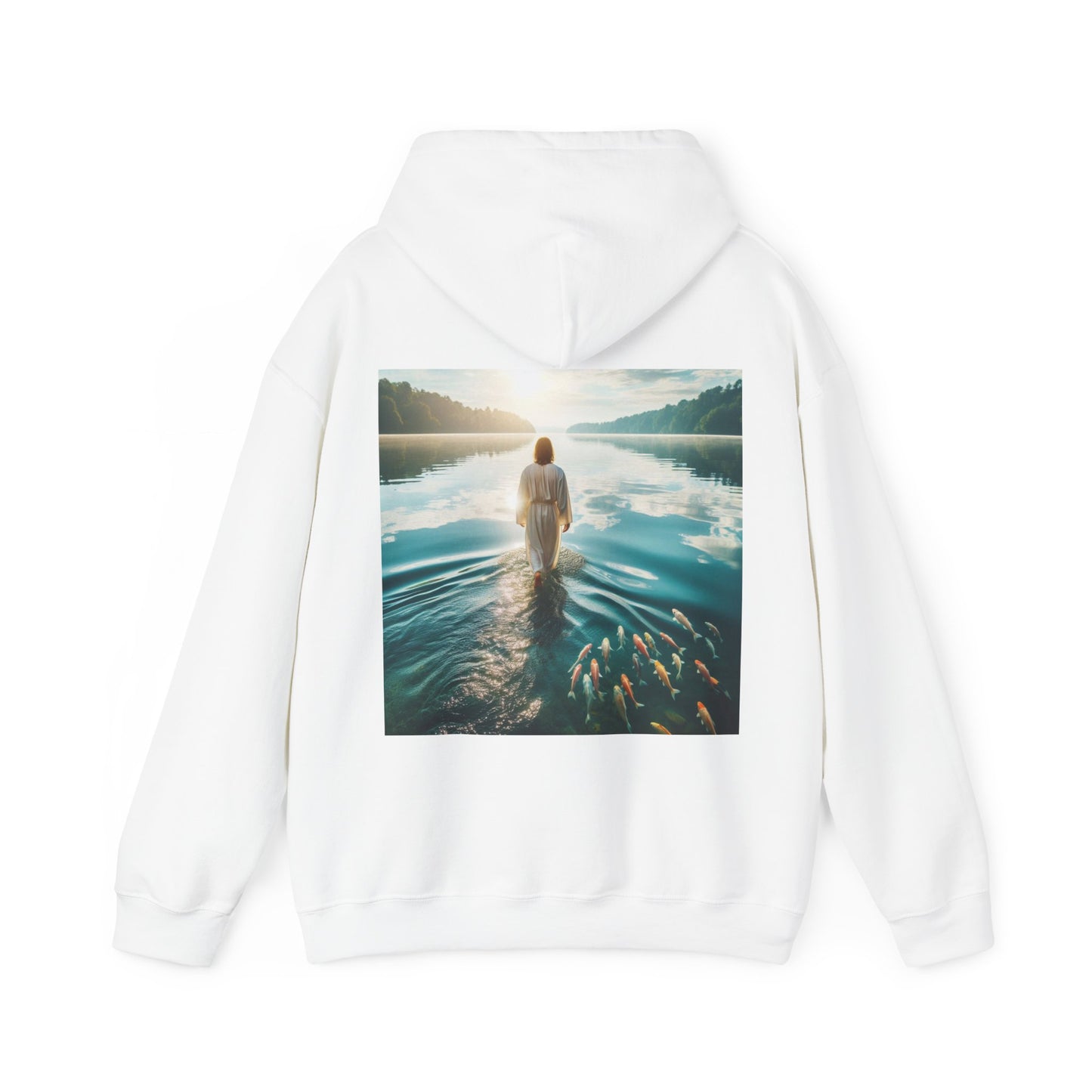 Jesus Picture Heavy Blend™ Hooded Sweatshirt / Christian Sweatshirt