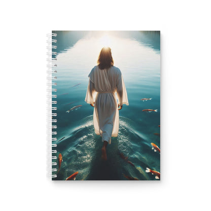 Jesus walks on water Notebook / Christian Notebook