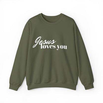 Jesus loves you Sweatshirt / Christian Sweatshirt