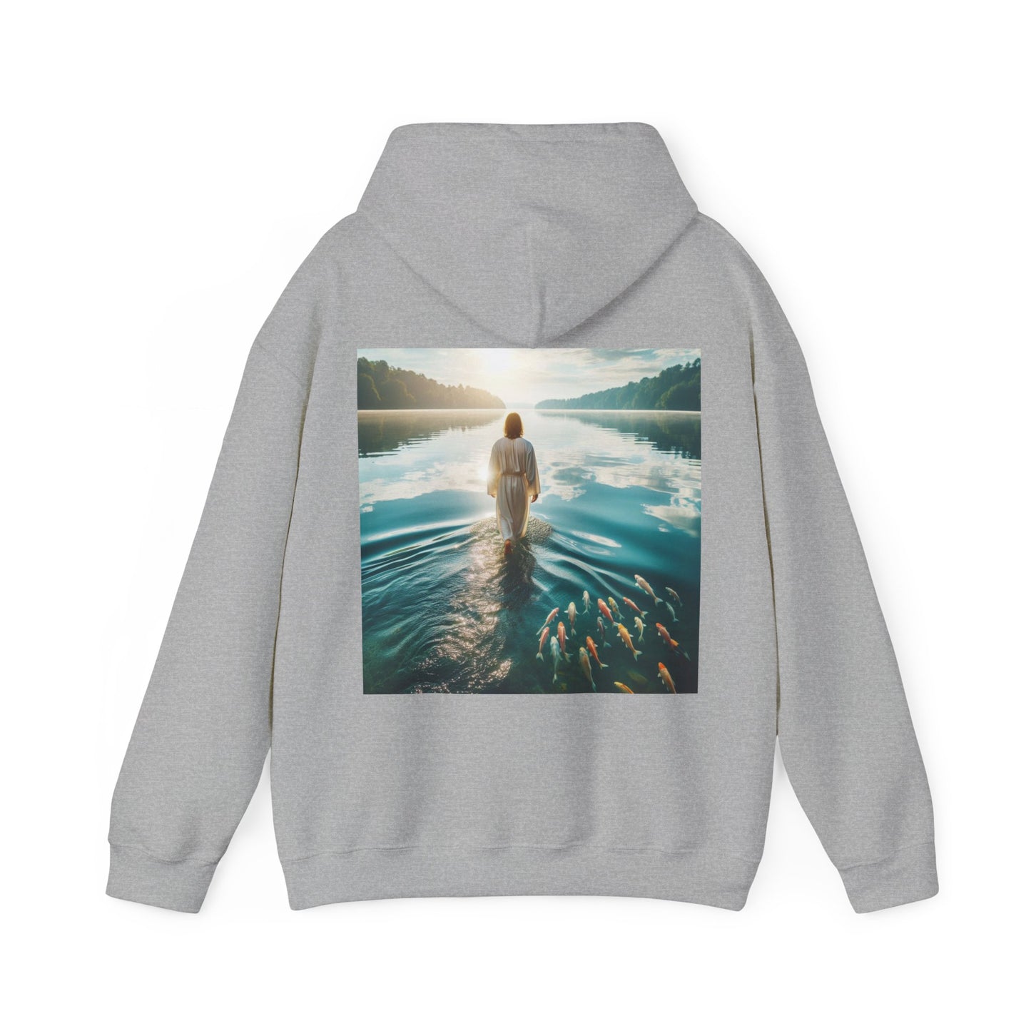 Jesus Picture Heavy Blend™ Hooded Sweatshirt / Christian Sweatshirt