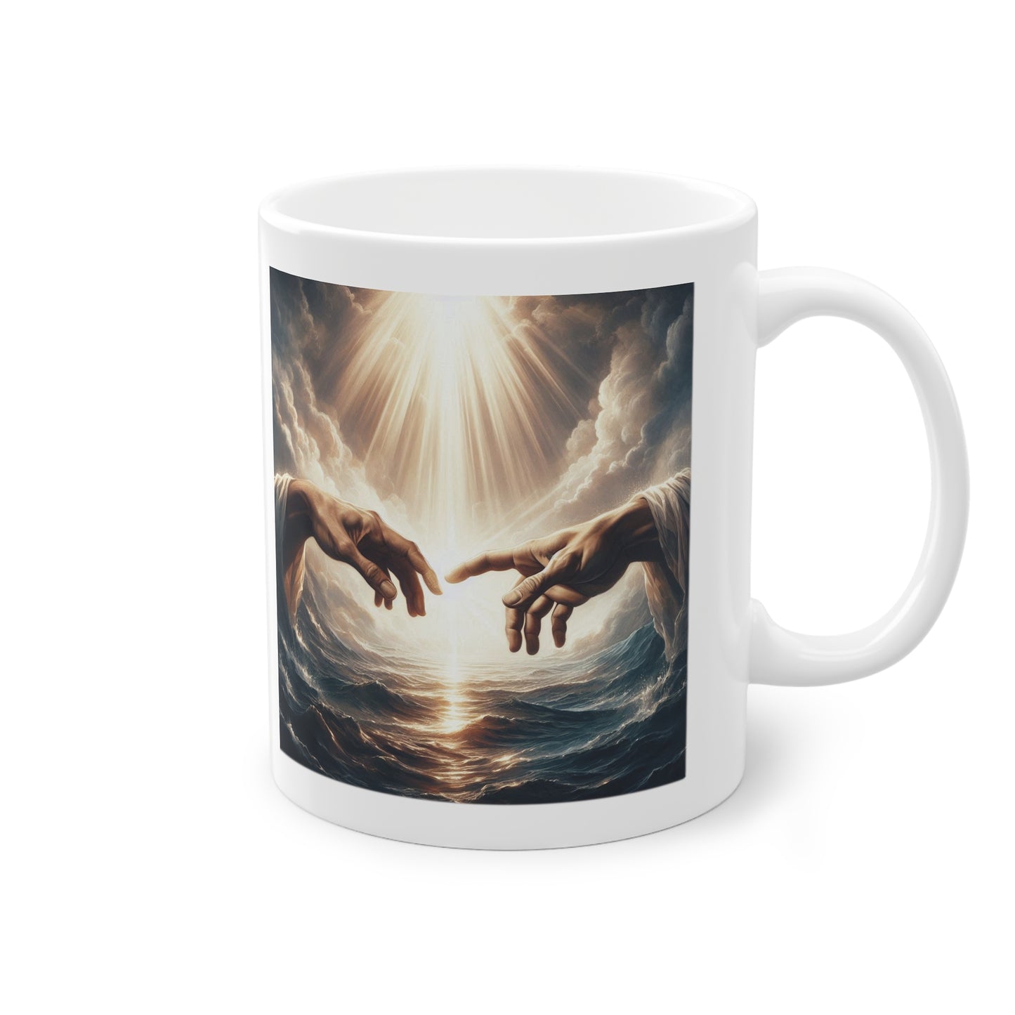 God & Adam Mug / Christian Mug