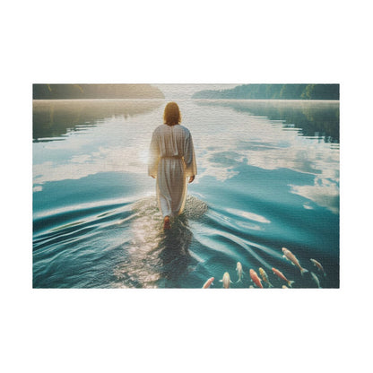 Jesus walks on water Puzzle realistic / 110, 520, 1014 -piece