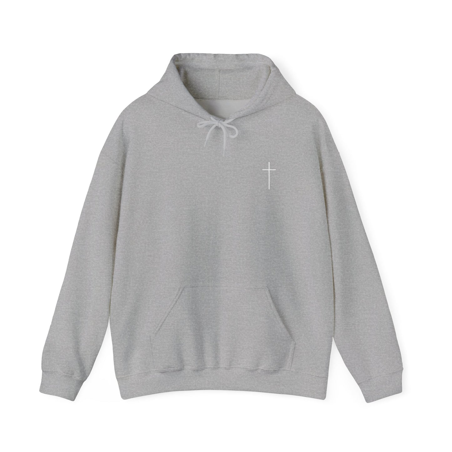 Cross with bible verse Heavy Blend™ Hoodie / Christian Hoodie