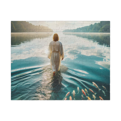 Jesus walks on water Puzzle realistic / 110, 520, 1014 -piece