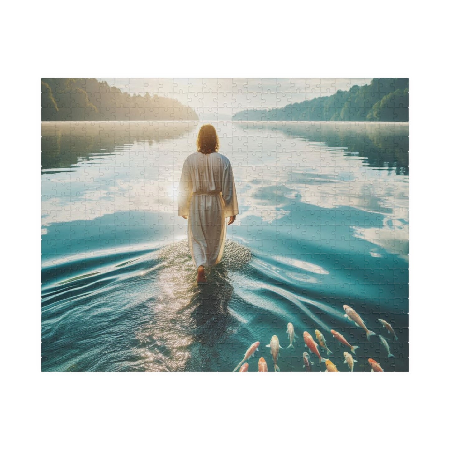 Jesus walks on water Puzzle realistic / 110, 520, 1014 -piece