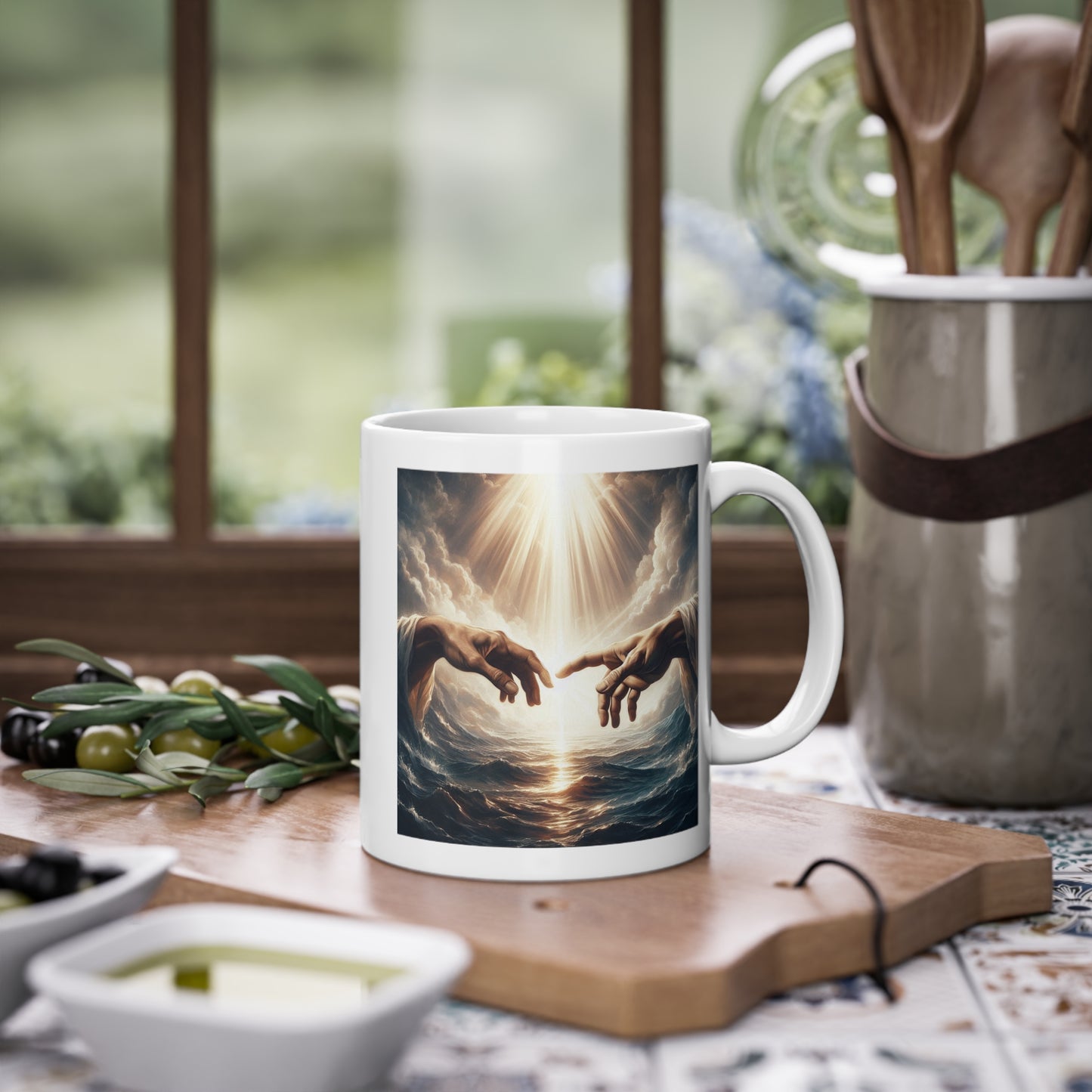 God & Adam Mug / Christian Mug